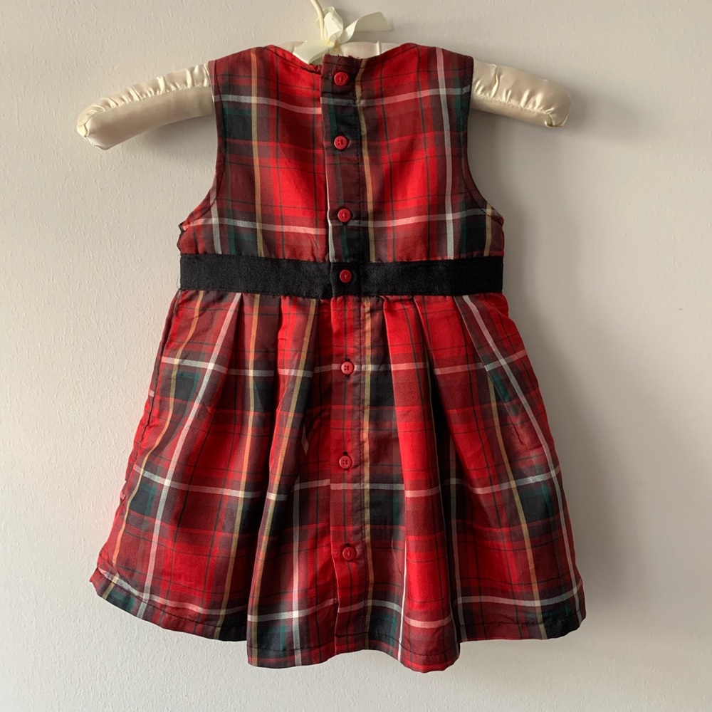 LC Waikiki Holiday Christmas Plaid dress toddler - Picture 5 of 8